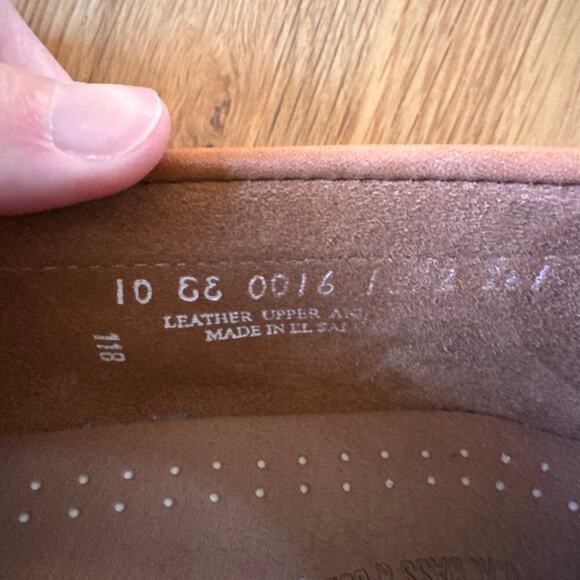 G.H. Bass Weejuns Men's Logan Flat Strap Leather Penny Loafer Tan Size 10 - Picture 12 of 14